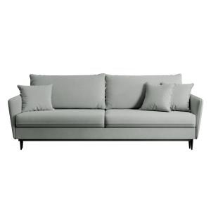 Canapé-lit 3 places en velours gris