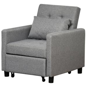 Canapé-lit convertible dossier inclinable 3 positions tissu…