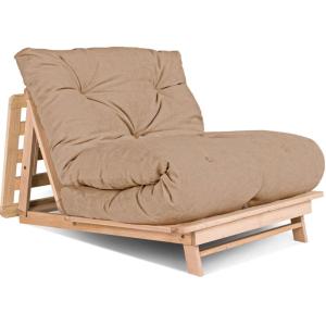 Canapé lit convertible en bois avec matelas Layti