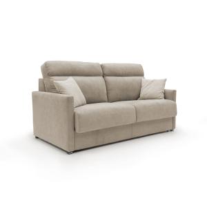 Canapé lit convertible en tissu imperméable 156 cm beige