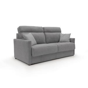 Canapé lit convertible en tissu imperméable 156 cm gris