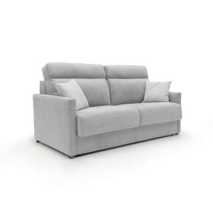 Canapé lit convertible en tissu imperméable 156 cm gris cla…