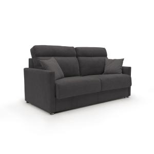 Canapé lit convertible en tissu imperméable 156 cm noir