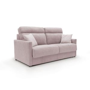 Canapé lit convertible en tissu imperméable 156 cm rose