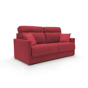 Canapé lit convertible en tissu imperméable 156 cm rouge