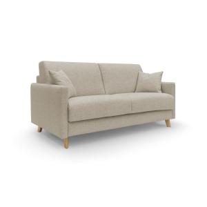 Canapé lit convertible en tissu imperméable 160 cm beige