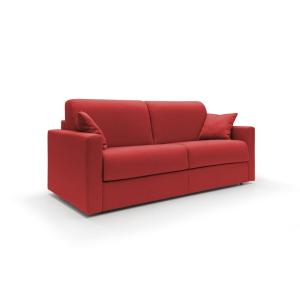Canapé lit convertible en tissu imperméable 166 cm rouge