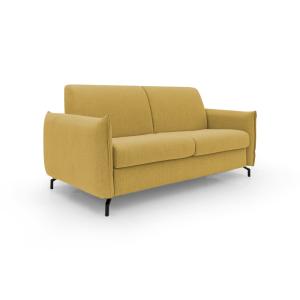 Canapé lit convertible en tissu imperméable 175 cm jaune