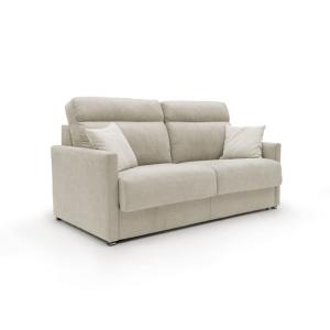 Canapé lit convertible en tissu imperméable 176 cm crème