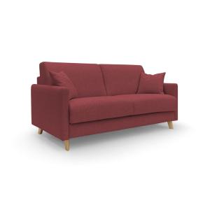 Canapé lit convertible en tissu imperméable 180 cm rouge