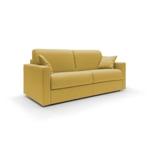 Canapé lit convertible en tissu imperméable 186 cm jaune