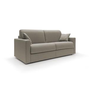 Canapé lit convertible en tissu imperméable 206 cm taupe