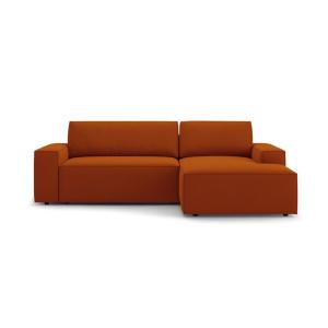 Canapé-lit d'angle avec coffre 3 places tissu structurel te…