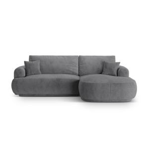 Canapé-lit d'angle droit avec box 5 places tissu structurel…