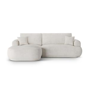 Canapé-lit d'angle gauche modulable coffre 5 places bouclé…