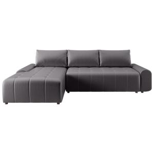 Canapé-lit d'angle gris gauche