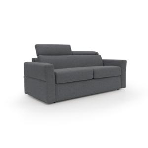 Canapé lit matelas H18 220 cm anthracite