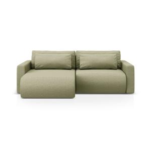 Canapé-lit réversible 3 places avec coffre en tissu structu…