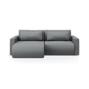 Canapé-lit réversible 3 places avec coffre en tissu structu…