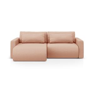 Canapé-lit réversible 3 places avec coffre en tissu structu…