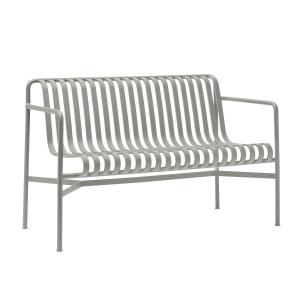 Canapé lounge en métal gris brume