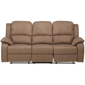 Canapé  microfibre 3 places taupe