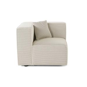 Canapé modulable 1 places angle gauche en tissu mailles 3d…