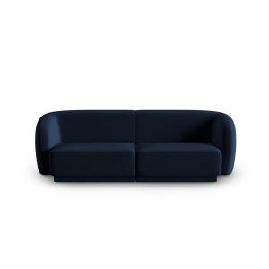Canapé modulable 2 places en velours bleu roi