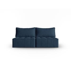 Canapé modulable 3 places en tissu structurel blue jeans