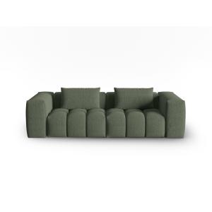 Canapé modulable 3 places en tissu structurel vert olive fo…