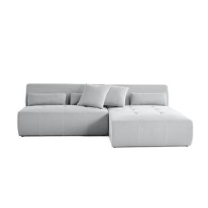 Canapé modulable 4 places angle réversible en tissu mailles…