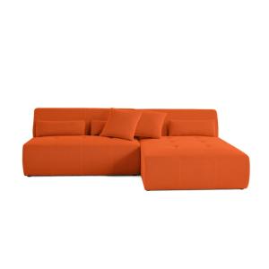 Canapé modulable 4 places angle réversible en tissu mailles…