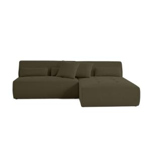 Canapé modulable 4 places angle réversible en tissu mailles…