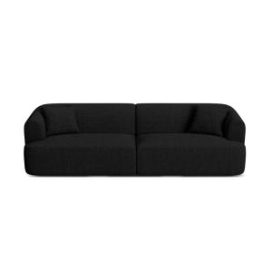 Canapé modulable 4 places en tissu structurel noir