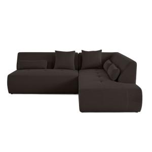 Canapé modulable 5 places angle droit en tissu mailles 3d g…