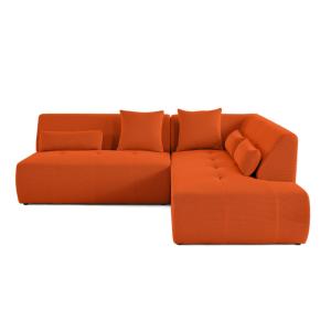 Canapé modulable 5 places angle droit en tissu mailles 3d o…