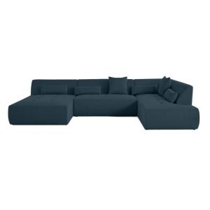 Canapé modulable 7 places angle droit en tissu mailles 3d b…