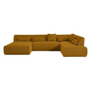 Canapé modulable 7 places angle droit en tissu mailles 3d j…
