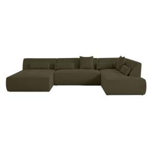 Canapé modulable 7 places angle droit en tissu mailles 3d v…