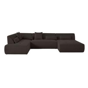 Canapé modulable 7 places angle gauche en tissu mailles 3d…