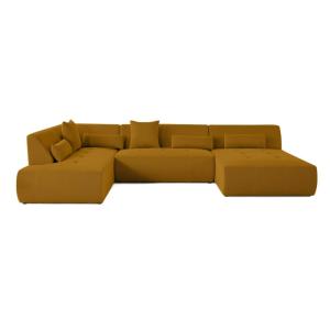 Canapé modulable 7 places angle gauche en tissu mailles 3d…