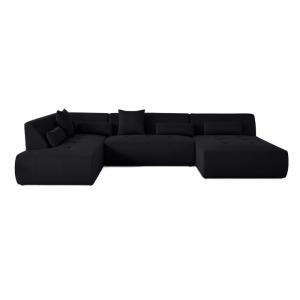 Canapé modulable 7 places angle gauche en tissu mailles 3d…