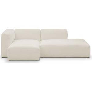 Canapé modulable angle gauche 3/4 places en tissu bouclette…