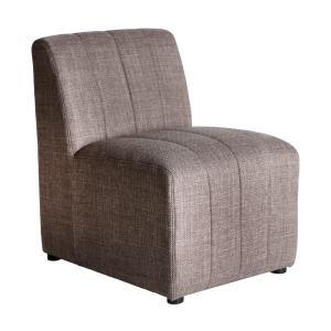 Canapé modulable en polyester gris 53x73x77 cm