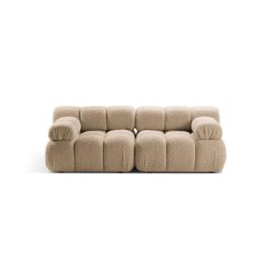 Canapé modulaire 2 places en bouclé le sable