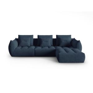 Canapé modulaire 2 places en tissu structurel bleu foncé