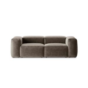 Canapé modulaire 2 places en tissu structurel cappuccino