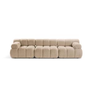 Canapé modulaire 3 places en bouclé le sable