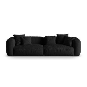 Canapé modulaire 4 places en tissu structurel noir
