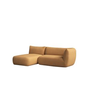 Canapé moutarde avec chaise longue à gauche 250 x 148 cm